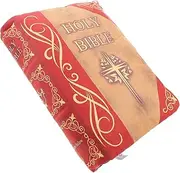 Totority Creative Bible Pillow Book Shape Pillow Decorative Pillows Jesus Plush Toys Dolls Faith Bible Pillow Bible Verse Pillow Openable Plush Bible Book Holy Bible Pillow Plush Pillow