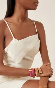[Carolina Bucci] Magenta Caro Gold-Plated Bracelet