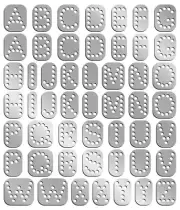 RT2-ARI002 Embellishment Template, Arial 002
