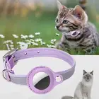 Airtag Tracker Protective Cover Dog Cat Collar Pet Case PU Apple Air Tag
