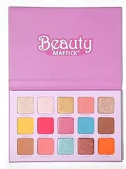 15-Color Eyeshadow Palette- Matte & Shimmery Eyeshadow for High-Definition Eye Makeup: Waterproof, Sweat Resistant, & Long-lasting (01)