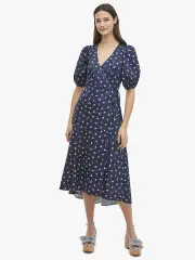 dainty bloom wrap dress