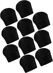 [SHERCHPRY] Chef Hat Cook Food Service Hair Nets Mesh Chef Cap Hats for Men Fedora Hats for Women Chefs Hat Kitchen Skull Cap Caps Bandanas Headwear for Women Black Non-Woven Fabric