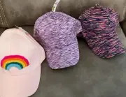 Lot Of 3: Children’s Baseball Hats One Size Rainbow & Spacedye Caps NWT