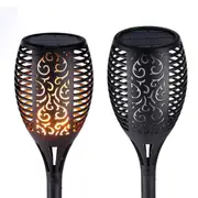 10 Pack Solar Torch Lights 96 LED Flickering Lighting Dancing Flame Garden Lamp