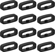 12 Pack 20mm Loops Fastener Ring, Watch Strap Fasteners Compatible with Garmin Venu, Fenix 7/6S, Forerunner 245/255/265, Vivoactive 5, SQ2 & More, Durable Replacement Rings for 20mm Bands