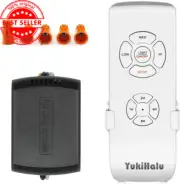 3-in-1 Universal Ceiling Fan Remote Control Kit, 4 Timer Settings, 3 Speeds, Lig