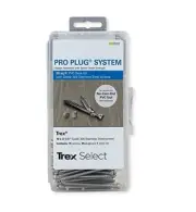Pro Plug PVC Plugs and Stainless Screws for Trex Select Saddle Decking, 85 Plugs