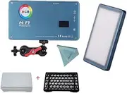 Falcon Eyes F7 12W RGB Led Light,with Honeycomb Grid and Softbox,CRI 97,2500K-9000K Adjustable with Magnet Adsorption Function, OLED Display,Multiple Scenario Mode
