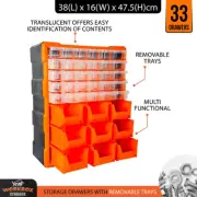 Storage Drawers With Removeable Trays Compartment Organiser with 33 Drawers AU