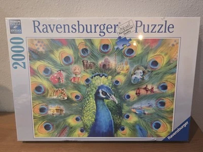 Ravensburger 2000 Piece Land of the Peacock puzzle #165674 New Sealed