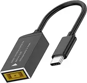 tunghey DC Slim Tip Female Input to USB C PD Male Power Charging Cable,for Thinkpad Rectangle Mouth Power Adaptor to USB Type-C PD Output 5V/9V/20V.Used to Charge Laptops.