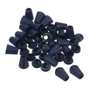 Bell End Stopper Cord Rope Lock for Drawstring Bag, Dark Blue 100pcs