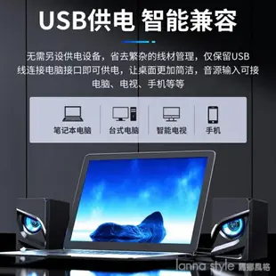 電腦音響台式小音箱家用筆記本台式機usb有線迷你小型喇叭桌面外放揚聲器 城市玩家