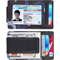 在飛比找樂天市場購物網優惠-《Kinzd》真皮防盜證件鈔票夾(迷彩) | 卡片夾 識別證