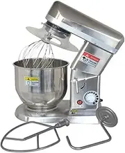 Commercial Food Mixer with Dough Hook,5L/7L/10L 300W/500W Stainless Steel Stand Mixer,Pizza Bakery Multifunction Blender,3 Speed Electric Dough Mixer for Bread Cake Hook Beater Whisk,7L