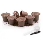 15Pcs Refillable Reuse Coffee Capsule Filters for Nespresso Machine (Coffee) Hot