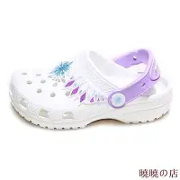 在飛比找Yahoo!奇摩拍賣優惠-曉曉の店Crocs童鞋冰雪圖案crocs女童拖鞋嬰兒鞋 20