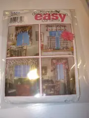 CRAFTS UNCUT SIMPLICITY 9462 Sewing Pattern VALANCE CURTAINS DRAPES DRAPERY