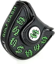 Cash Money Black MALLET Putter Cover Headcover For Scotty Cameron Taylormade Odyssey 2ball