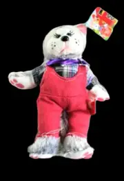 Meow Meow the Farm Cat Bear - Beanie Kid ID: BK 2-019. C176-C1