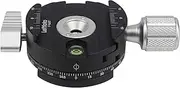 Camera Mini Panoramic Panning Base 360°Panoramic Head ,with 3/8 inch screw with Bubble Level hole compatible with Arca Swiss Style Plate,for Tripod Monopod DSLR Cameras