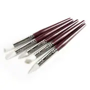 Art Paintbrush Silicone Pen Brush Wood Carving Emboss Hollow Pottery Sculpture Shaping Clay Dotting Polish DIY ToolsSet 5Pcs/Set