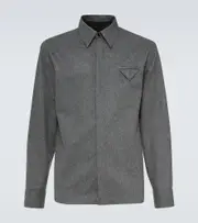 [Bottega Veneta] Bottega Veneta Wool flannel shirt UK 15,5 grey