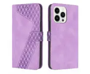 For iPhone 14 Pro Max Flip Case, Slim Wallet Design - Purple