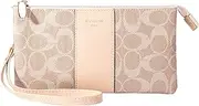 [EXTREE] Women's Small Wallet Fashion Layered Slim RFID Blocking Wallet With Mini Zipper Coin Pocket, 5-Pink, European and American Style