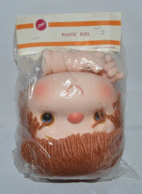 Vintage Zims Plastic Doll Head NOS