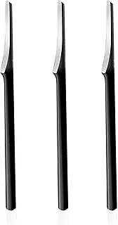 Professional Pedicure Knife Tools, Stainless Steel Foot Dead Skin Scraper,3Pcs Black Scrubber to Remove Dead Skin Callus Knife Scraping Pedicure Tools for Men Women