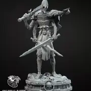 Undead Fighter - Undeath Captain | Dinoworld Kingdoms | D&D Miniature 75mm