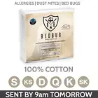 100% Cotton, Mattress Protector, Cover, Encasement for Dust Mite Allergy