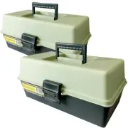 2x 31cm Caddy Storage Box Case Organiser Tray for Tool Sewing Fishing Handcraft