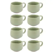 8PK Jamie Oliver Big Love Cosy Cuppa Coffee Mug w/ Handle 375ml Stoneware Green