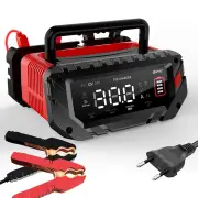 HTRC 6V 12V 24V 10A-30A Smart Repair Battery Maintainer Charger P30 Charging Charger for Car Motorcycle Boat Lead-Acid A