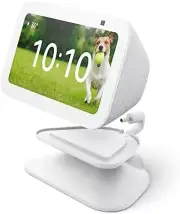 Adjustable Stand for Echo Show 5 with USB-C Charging in Charcoal