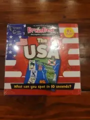 University Games Brain Box USA Edition Ages 8 + NEW Challenge Memory