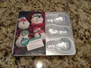 Rare Wilton Mini Snowmen Cake Pan - w/Instructions - 1992