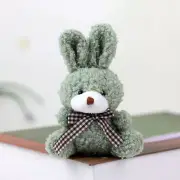11CM Cute Rabbit Bow Plush Stuffed Doll Tie Bunny Soft Pillow Plush Toy Kid G CR