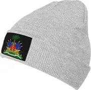 [Generic] Knit Cap Haiti Knitted Hat Coat of Arms Haitian Beanie Winter Skull Hat for Men Women