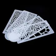 Floral Wedding Cake Stencils 4pcs Flower Fondant Side Reusable Baking Cake Stencil Decorating Cake Stencil Set - Cake Decorating Kits