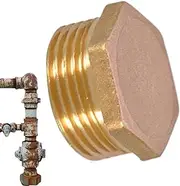 Pipe Plug | Galvanized NPT Connector Pipe Plug | Blanking Plug Fitting, Portable Port Plug, Water Pipe Plug, Hose Adapter for Petroleum Petrochemical