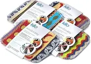 Kilo LSET20 Non-Scratch Scourer, Purpose, Environmentally Friendly Scrubby – Multi Colour Set of 4, One Size, 17x13cm Set of 4
