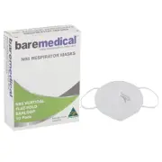 N95 Mask Vertical Flat Fold Earloop Particulate Respirator Baremedical