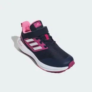 【adidas 愛迪達】慢跑鞋 男童 女童 運動鞋 緩震 EQ21 RUN 2.0 黑粉 GZ2308