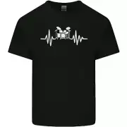 Drum Kit Pulse ECG drum Drummer Drumming Kids T-Shirt Childrens