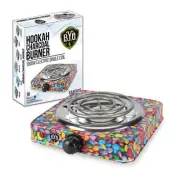 Kandies Hot Plate Print Design B.Y.O. Hookahs Electric Charcoal Burner Sale