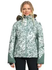 Roxy Jet Ski Premium Technical Jacket - Women's - X-Small / Dark Forest Wild